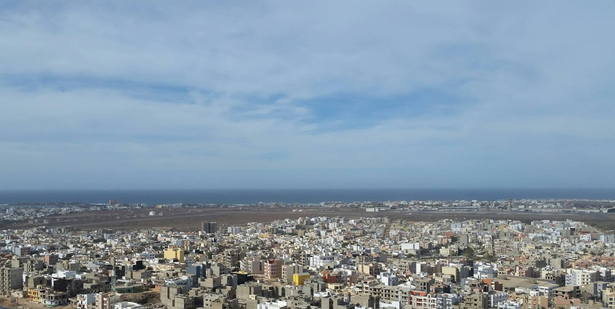 Vue de Dakar depuis la mer